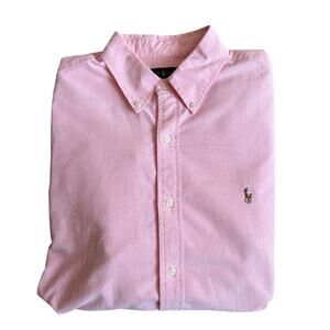 Ralph Lauren Pink Oxford Button Up Shirt Men's XL